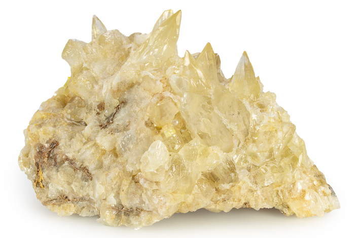 Yellow Dogtooth Calcite Crystal Cluster - Pakistan #251718